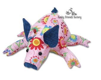 Petunia Piglet Soft Toy Pattern PDF INSTANT DOWNLOAD