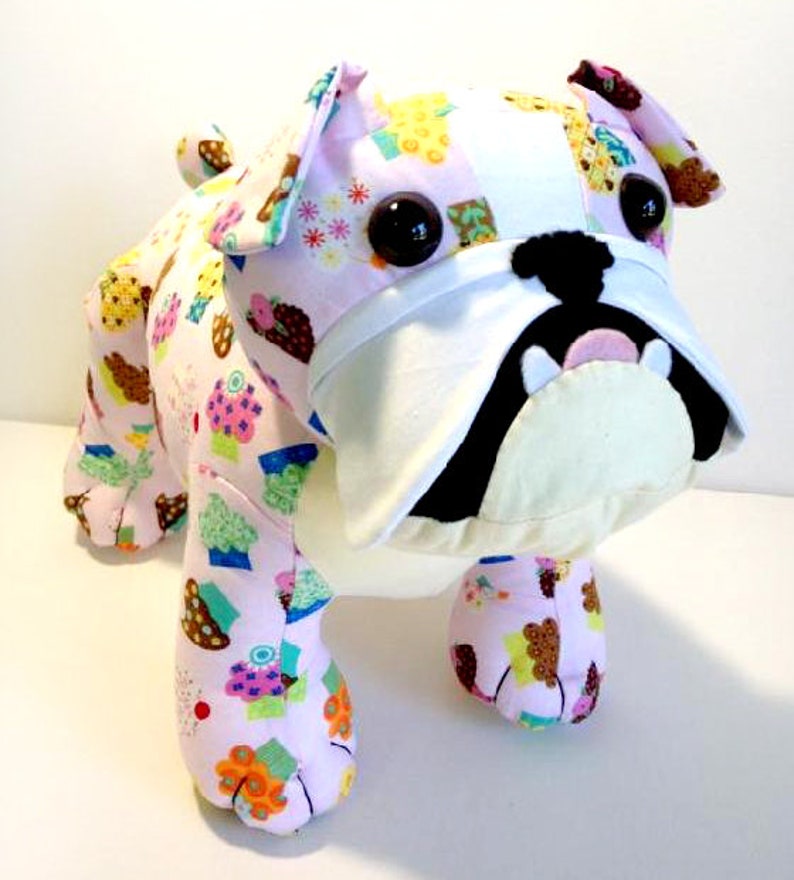 Bulldog British and French Bulldog Toy Sewing Pattern PDF Etsy