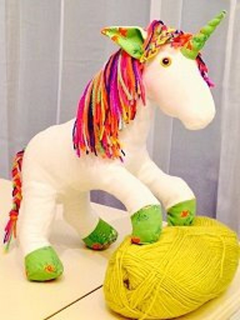 Unicorn Horse Plush Toy Pattern PDF INSTANT DOWNLOAD Etsy