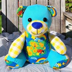 Easy Memory Bear pattern, Ben the Beginner Bear, Pattern PDF sewing pattern, how to sew a teddy bear, baby memory bear, baby memory soft toy image 8