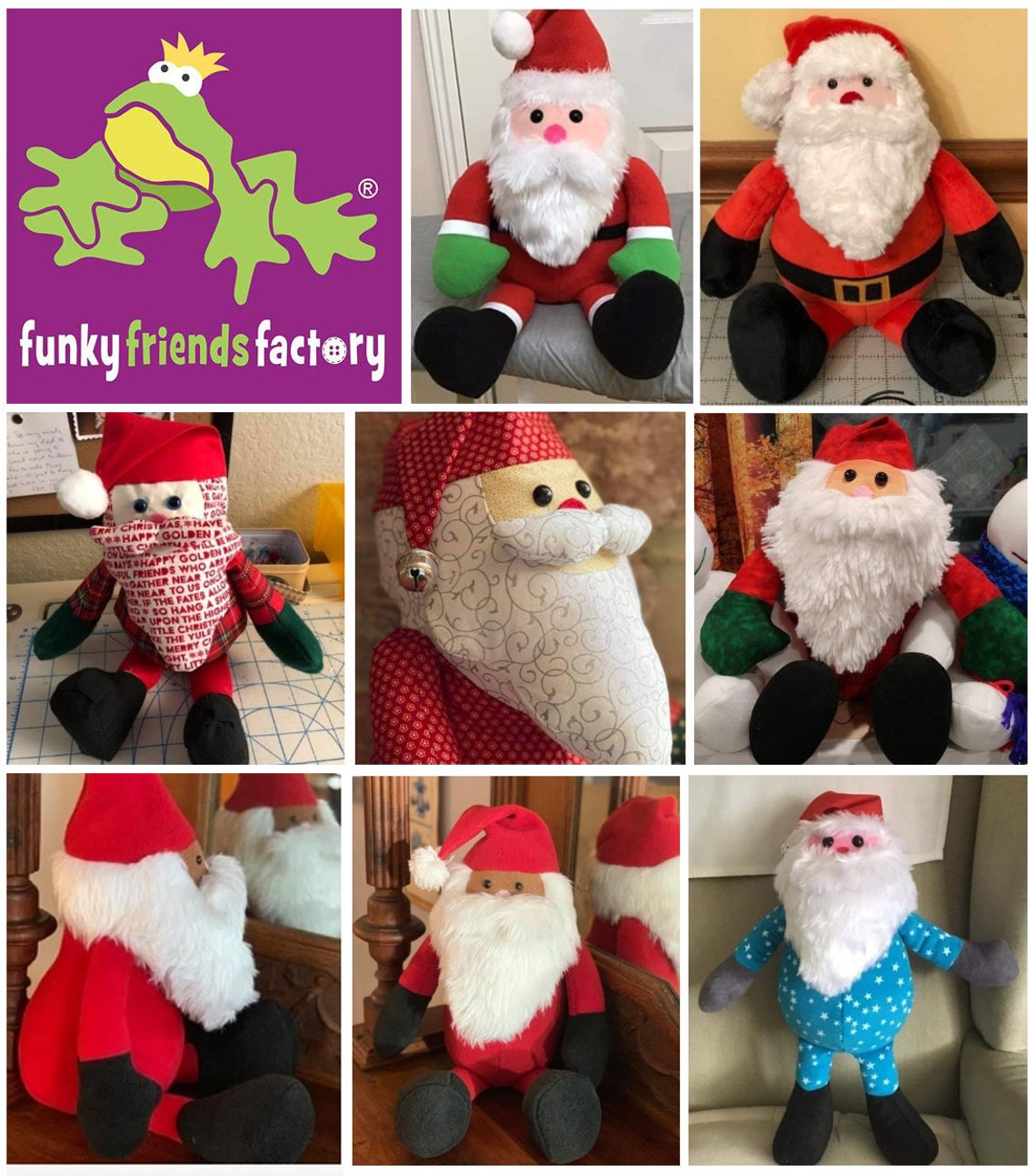 Santa Claus Sewing Pattern PDF INSTANT DOWNLOAD Etsy