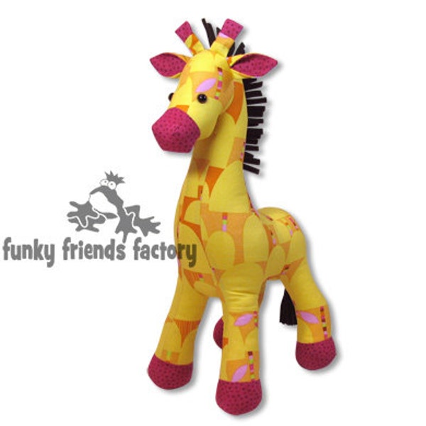 Giraffe Plush Toy Pattern PDF INSTANT DOWNLOAD