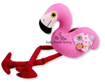 Flamingo Toy Sewing Pattern PDF INSTANT DOWNLOAD