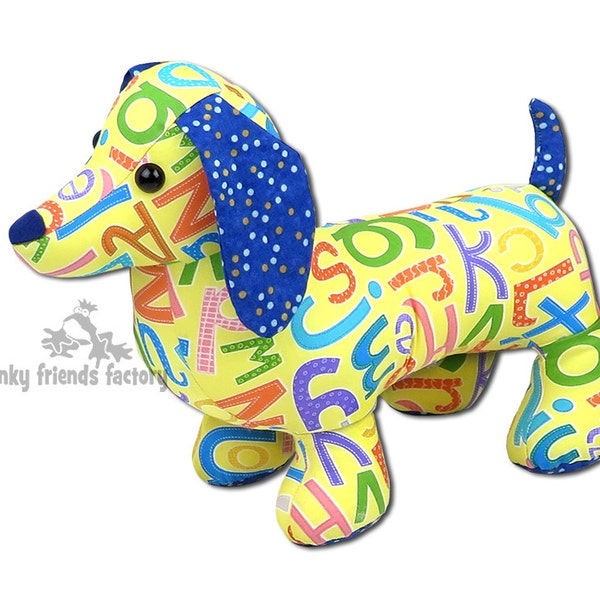 Digger & Dixie DACHSHUND Instant Download Sewing Pattern PDF