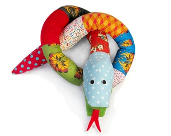 Scrap Snake plush toy easy pattern PDF INSTANT DOWNLOAD