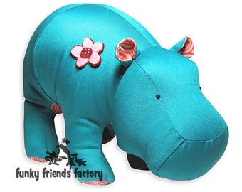 Hippo Heather Stuffed Animal Pattern PDF