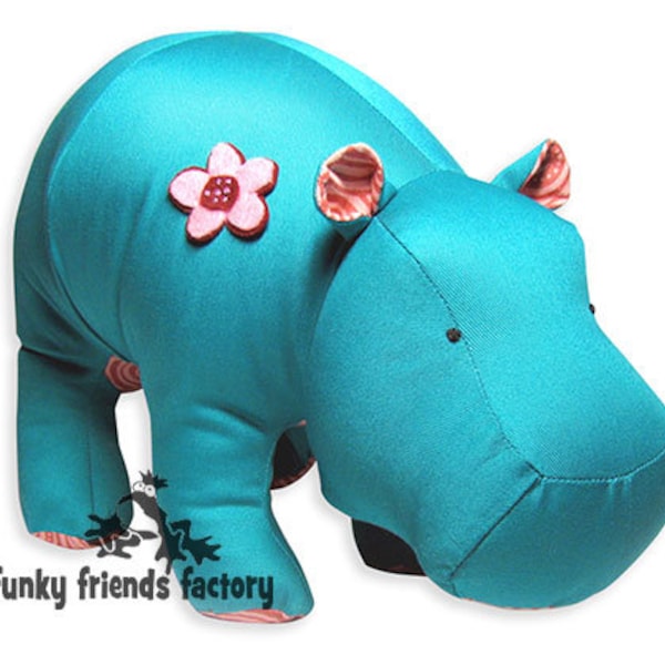Hippo Heather Stuffed Animal Pattern PDF