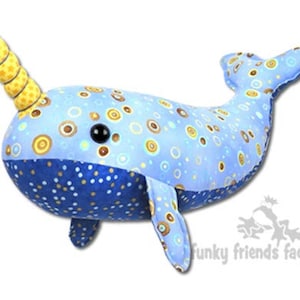 Nate the Narwhal INSTANT DOWNLOAD Sewing Pattern PDF