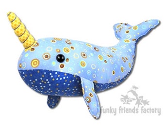 Nate the Narwhal INSTANT DOWNLOAD Sewing Pattern PDF
