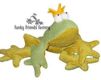Frog Pattern PDF INSTANT DOWNLOAD (Prince Charming frog Soft Toy )