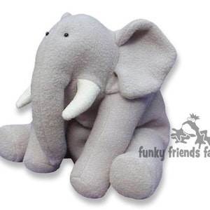 Elephant Plush Toy Sewing Pattern PDF INSTANT DOWNLOAD