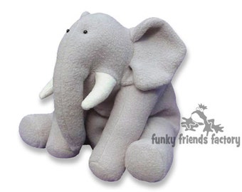 Elephant Plush Toy Sewing Pattern PDF INSTANT DOWNLOAD