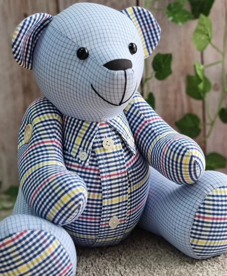 Calico Signature Bear Teddy Bear Pattern PDF, sew a memory bear, keepsake bear pattern image 6