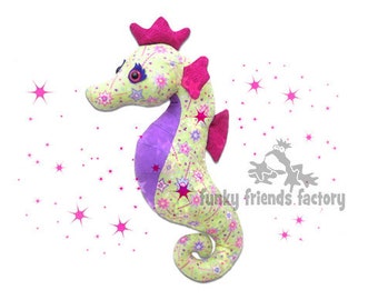 Sparkles Seahorse INSTANT DOWNLOAD Sewing Pattern PDF