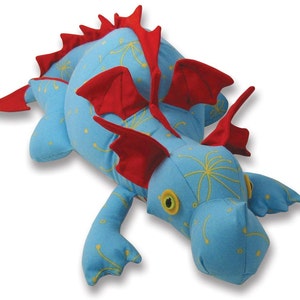 Diggles Dragon Soft Toy Pattern PDF Pattern INSTANT DOWNLOAD image 1