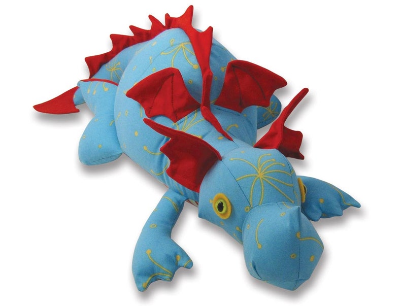 Diggles Dragon Soft Toy Pattern PDF Pattern INSTANT DOWNLOAD image 1