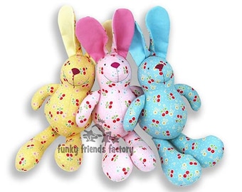 Baby Bunny Plush Toy Rabbit Sewing Pattern PDF