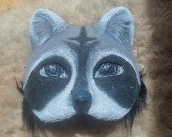 Waschbär Therian maske/ Furry maske