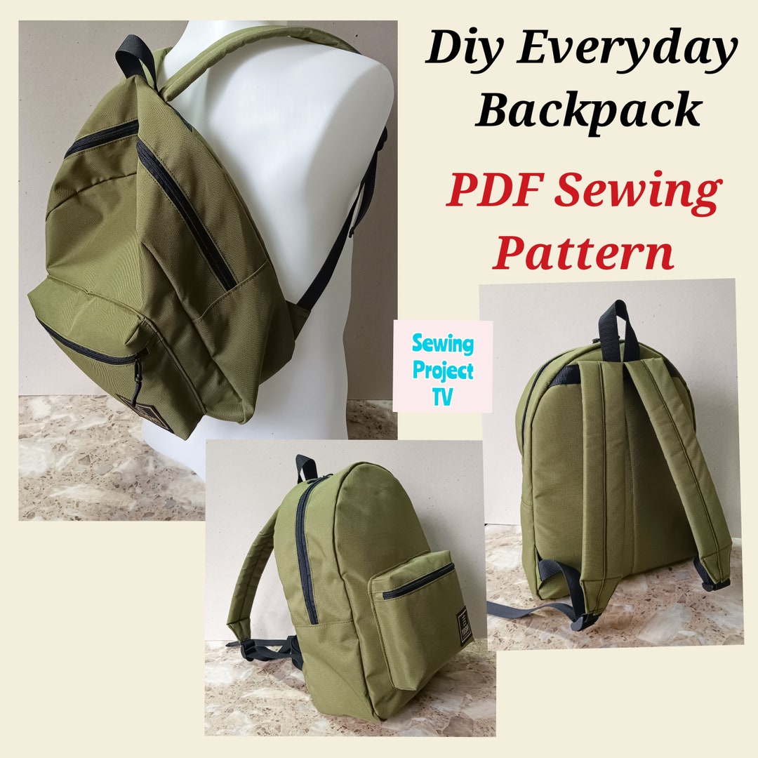 Everyday Backpack PDF Sewing Pattern Digital File Instant Download ...