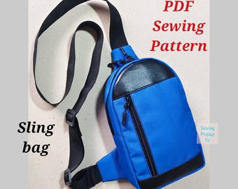 Modèle de couture PDF pour sac à bandoulière Octo : modèle unisexe (fichier numérique)