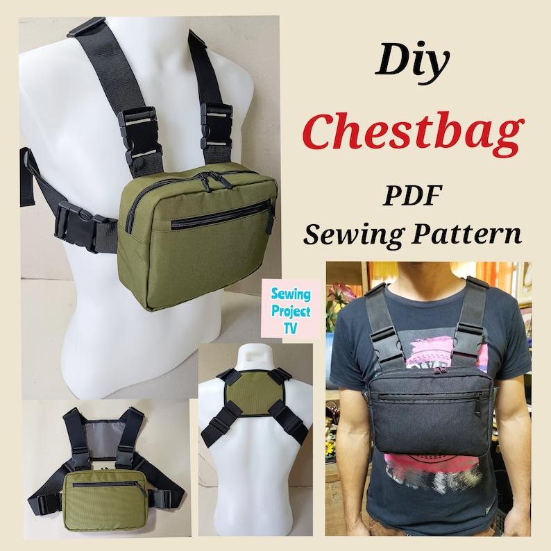 Chestbag PDF Sewing Pattern Chest Rig Bag Digital Files - Etsy Australia