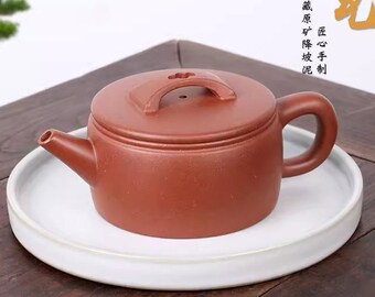 180cc chinesische Yixing handgemachte Zisha Red Jiang Po Clay Hong Jiang Po Ni Teekanne „Han Wa“ Gongfu Teekanne Teekanne teaworldsupply