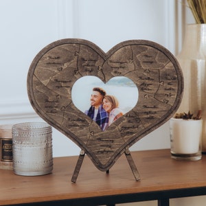 12 Reasons Why I Love You Unique Wooden Puzzle Personalized Gifts for Him Her Wedding Birthday Anniversary Boyfriend Gift Photo Frame