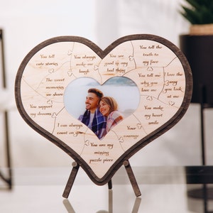 12 Reasons Why I Love You Christmas Wedding Gift Wooden Puzzle Anniversary Gift Engagement Couple Gift Boyfriend Gift For Him Unique Gift