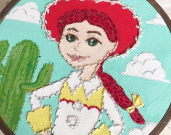 Embroidered Art Hoop - Disney Toy Story Jessie