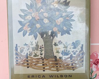 Broderie Crewel Vintage - Motif Arbre De Sagesse Erica Wilson - Occasion En Bon état