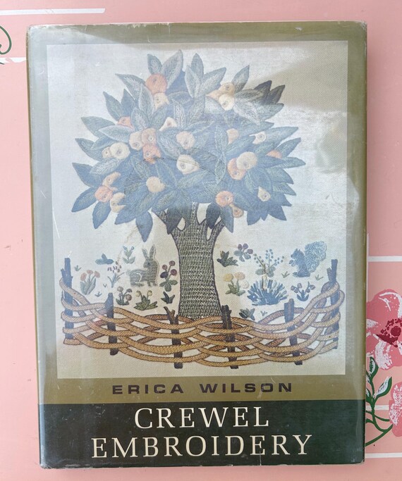 Broderie Crewel Vintage - Motif Arbre De Sagesse Par Erica Wilson - Occasion Très Bon État