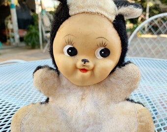 Vintage Toys Skunk Vinyl Face Plush Animal