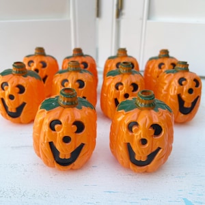 VTG Halloween Blow Mold Light Cover Set Jack O Lantern 90s covers only Lot Of 10