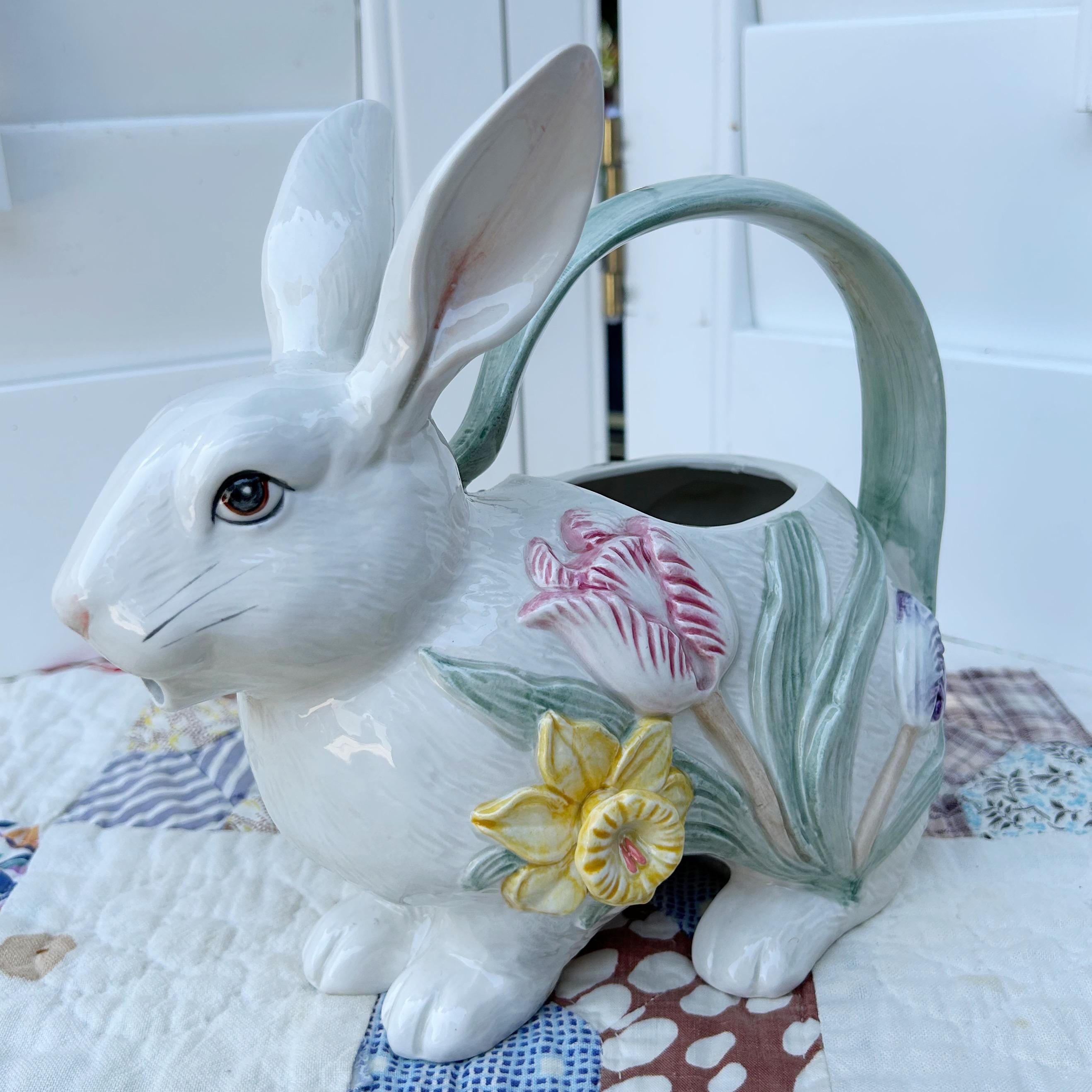 Fitz and Floyd フィッツとフロイド オウム ピッチャー 水差し Fitz & Floyd Hippopotamus Ceramic Pitcher - Etsy