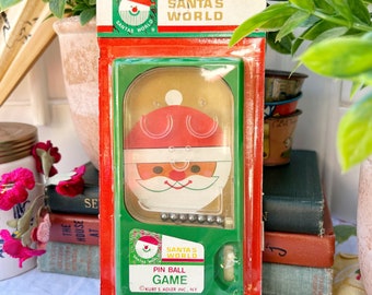 Vintage Santas World Kurt Adler Christmas Hong Kong Toy Pin Ball Games