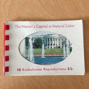 Vintage Souvenir Postkarte Ordner Die Hauptstadt der Nation In Natürlichen Farben 1960