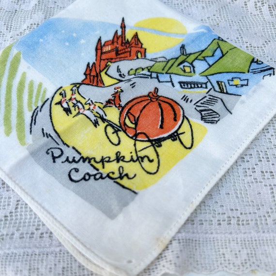 Vintage Handkerchief Cinderella Walt Disney Produ… - image 2