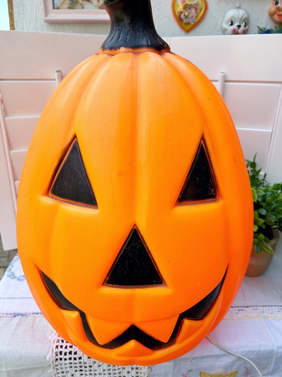 Vintage Halloween Jack O Lantern Pumpkin JOL Blow Mold Large 21 - Etsy