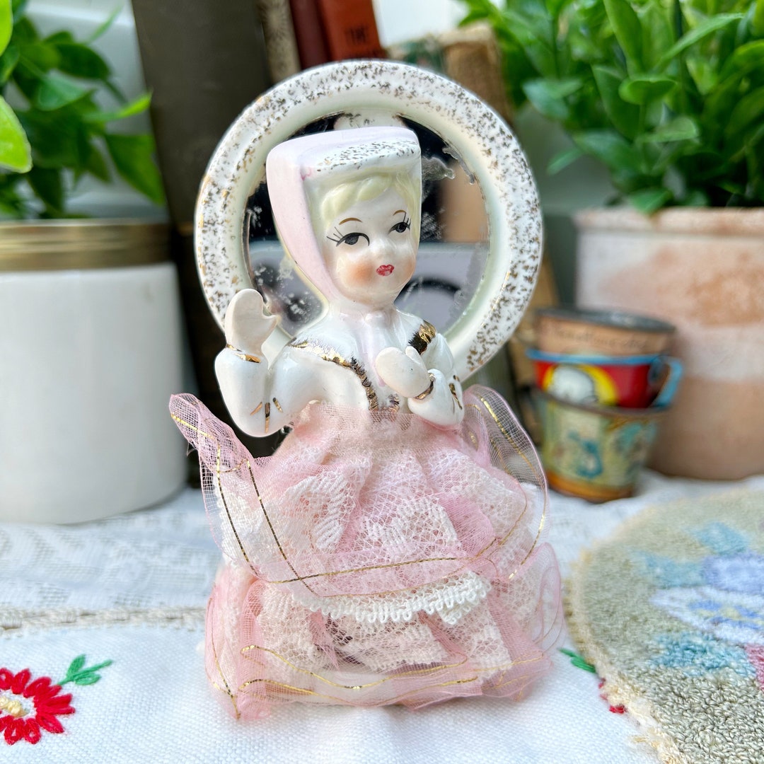 Vintage Herbary Gardens Sachet Doll by Andre Richard Girl Pink