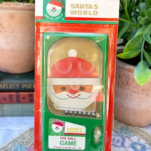 Vintage Santas World Kurt Adler Christmas Hong Kong Toy Pin Ball Games image 2