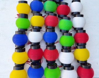 L'éclairage de terrasse vintage en plastique lanterne chinoise couvre les glands de remplacement, lot de 27