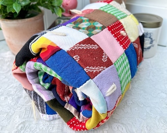 Vintage 70s Patchwork Quilt Baby Blanket Crib Quilt 47x36 - Etsy