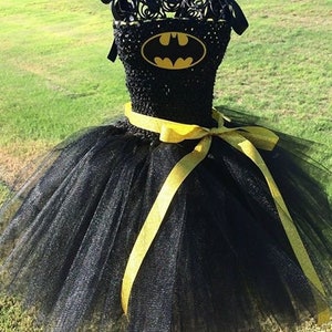 Inspiriert Batman Tutu Kleid Geburtstag Tutu Outfit Halloween Kostüm