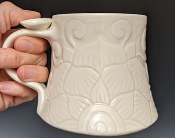 Tasse Mandala 10 oz en porcelaine