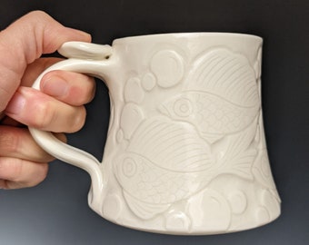 10 oz Fish Porcelain Mug