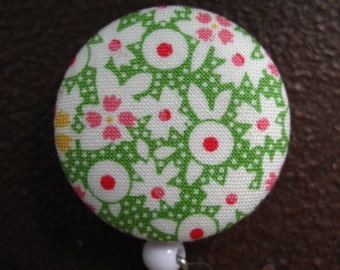Pin Button Badge Ø38mm Motif Pattern Colore Plante Fleur Flower Bouquet flore 