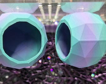 Escondite magnético para arañas saltarinas / Decoración arbórea impresa en 3D, estilo túnel sólido