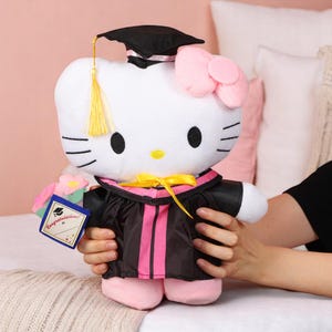 Sanrio Hello Kitty Graduation Plushie – Adorable Stuffed Animal Gift, Kawaii Plush Graduation Keepsake for Students