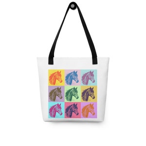 Beautiful Horse Tote bag - multicolored horse tote