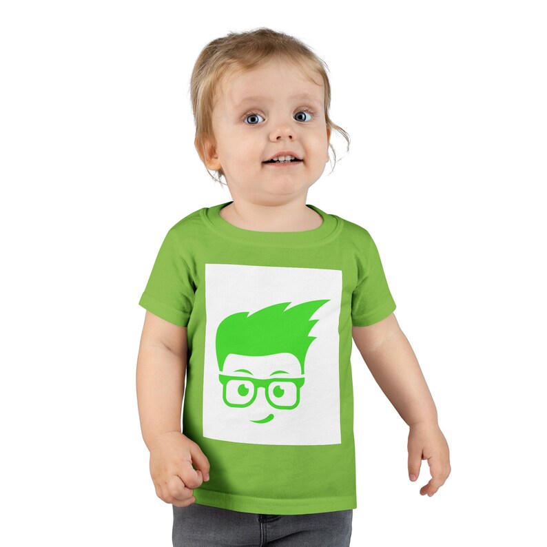 Camiseta para niños con logo de neón imagen 6